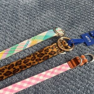 Set of 3 belts - Leopard and Plaid Designs